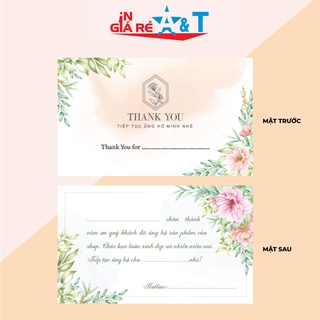 (GIÁ TẬN XƯỞNG) Thiệp cảm ơn khách hàng - thẻ cảm ơn - nhãn cám ơn khách hàng 100 cái-N15