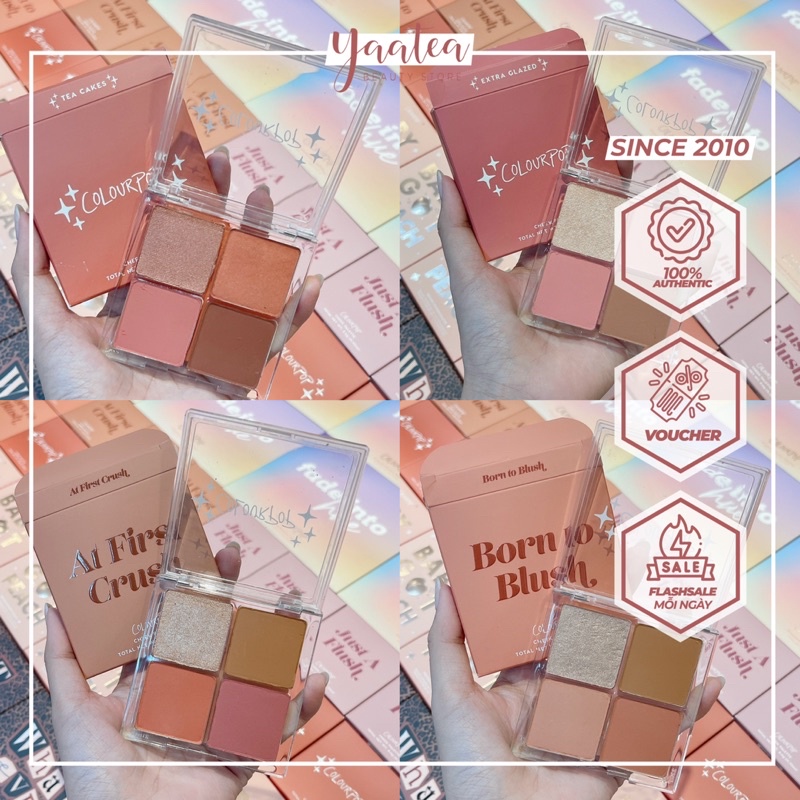 Bảng Phấn Má Highlight Colourpop Cheek Pallete 4ô