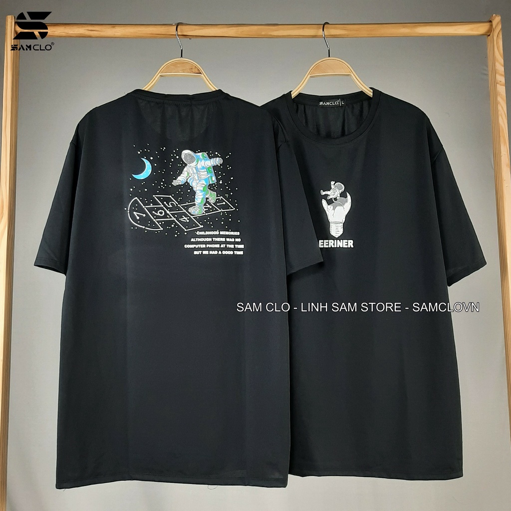 Áo thun tay lỡ nam nữ SAM CLO phông form rộng dáng Unisex mặc cặp, nhóm, lớp in hình PHI HÀNH GIA