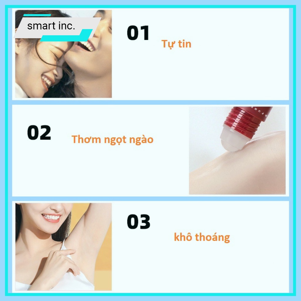 Lăn Khử Mùi Hôi Nách Cho Nữ Nam Lăng Khử Mùi Cơ Thể Hương Nước Hoa