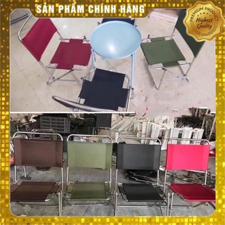 Ghế vải dù khung inox gấp gọn trà chanh, trà sữa, cafe…