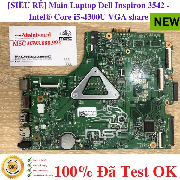 [SIÊU RẺ] Main Laptop Dell Inspiron 3542 - Intel® Core i5-4300U VGA share