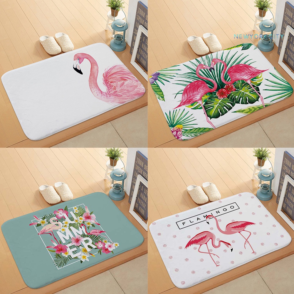 Thảm lót cửa chùi chân Chống Trượt Hình Chim Hồng Hạc