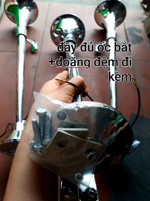 Còi hơi -kèn hơi INOX dài 70cm