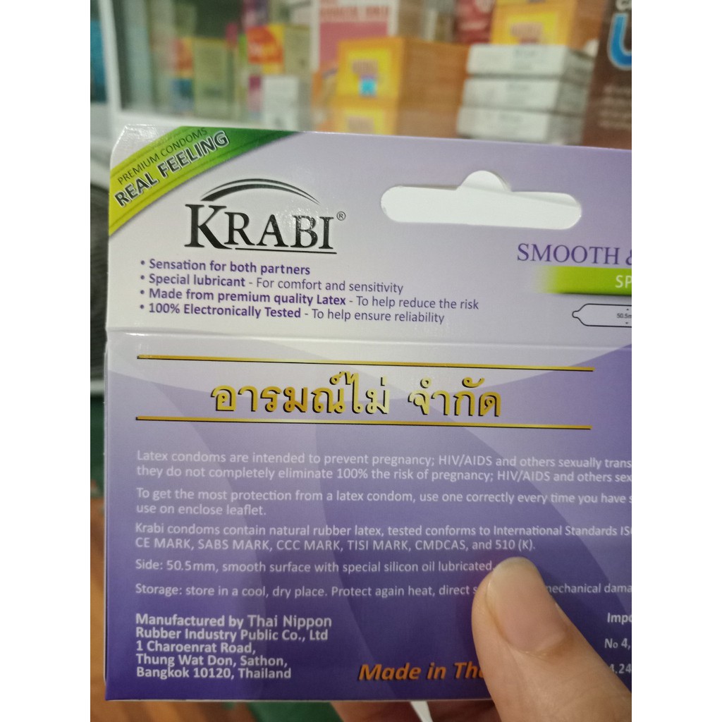 [CHÍNH HÃNG]BAO CAO SU KRABI THÁI HỘP 12 CHIẾC - NHÀ THUỐC ĐỨC ĐỦ