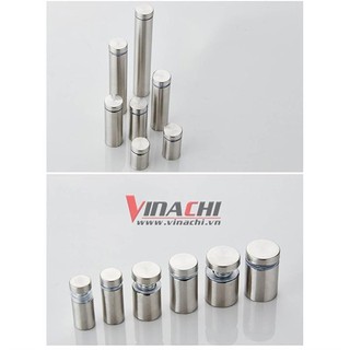 ỐC CHÂN KÍNH INOX - 19 MM - BỘ 4 CÁI