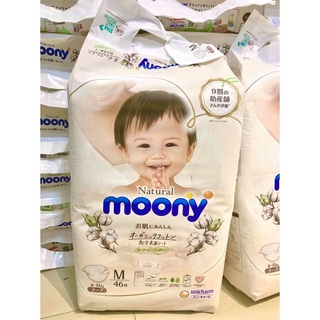Bỉm Moony Xanh dán/quần Cộng miếng Tiêu Chuẩn Nb96/S90/M68/L58/M64q/L50q/XL44q nội địa Nhật