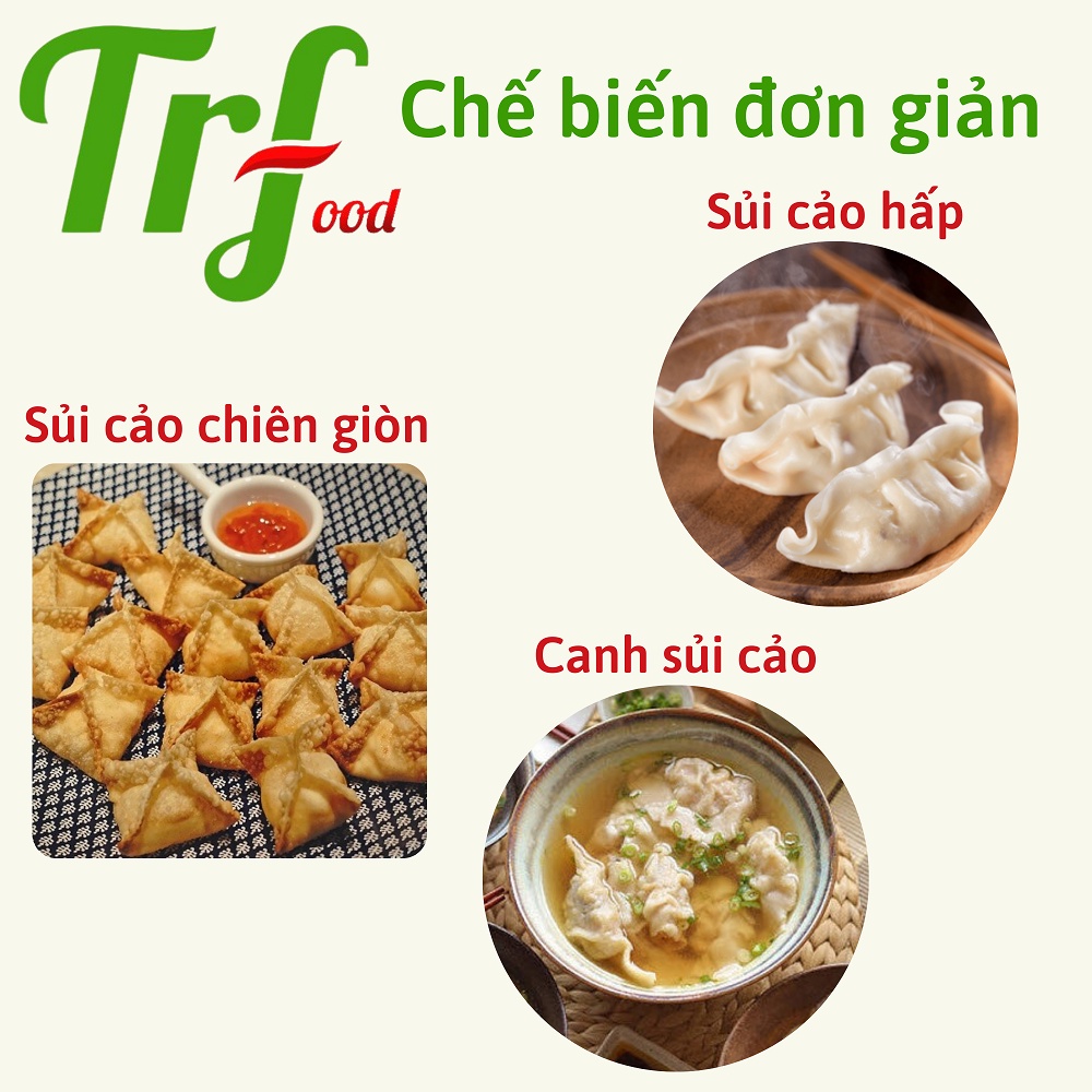 Sủi cảo nhân thịt Hacao chiên, rán, thả lẩu, nấu súp, hấp ăn sáng tiện lợi, thơm ngon gói 500g