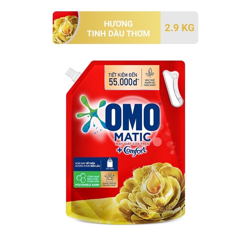 Túi Nước Giặt OMO Matic 2.9kg/3.1kg