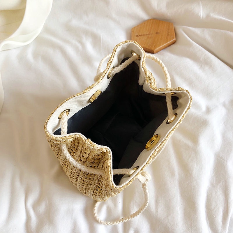 Túi cói Vai Đan Rơm Thời Trang Mùa Hè 2022 Dành Cho Nữ