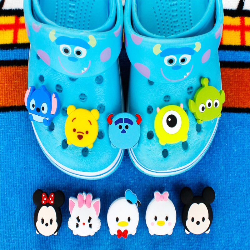 Ghim Cài Giày Trang Trí Hình Mickey Mouse Jibbitz Anime Minnie Cat Crocs Jibbits Trang Trí Phụ Kiện Giày Cho Nữ Disney Jibbitz