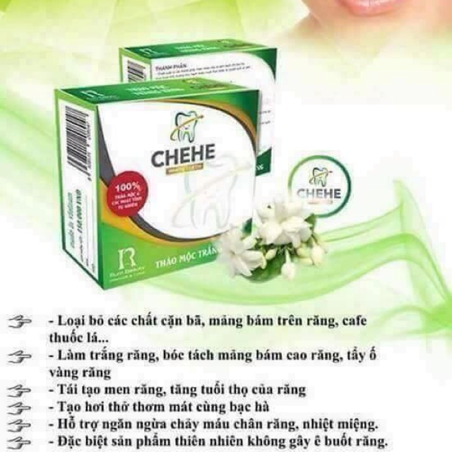 Bột trắng răng thảo mộc CHEHE