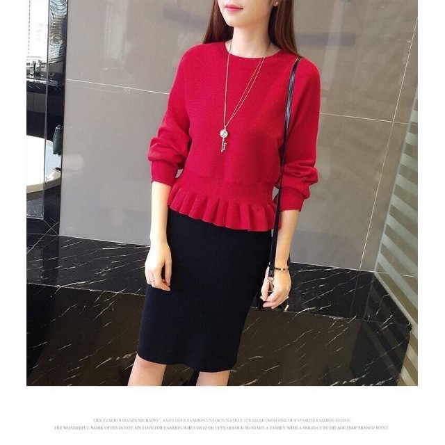 HÀNG HOT MỚI VỀ Áo len bo eo Hàn Quốc_Áo len nữ đẹp_Áo len kiểu | BigBuy360 - bigbuy360.vn