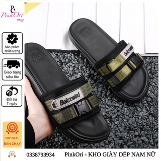Mã Đ52 -Dép quai ngang nam nữ quai vải BekeRoWind - PinkOri