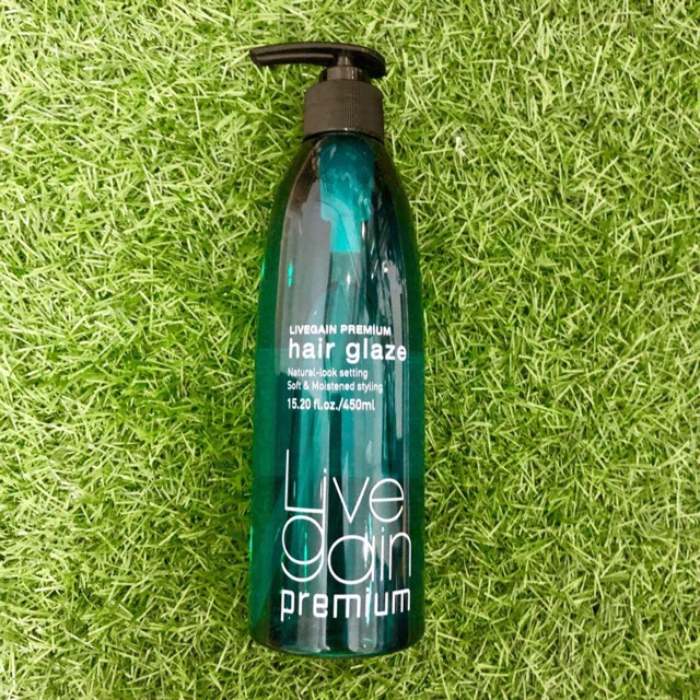 Gel mềm tạo kiểu tóc Live gain premium Hair Glaze 450ml - mỹ phẩm ola