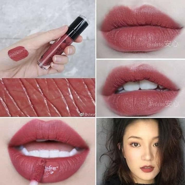 Wet N Wild Give Me Mocha - Son Kem Lì Màu Hồng Đất 💋