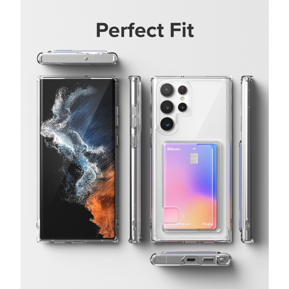 Ốp lưng Ringke Fusion Card Galaxy S22 Ultra / S22 Plus - Nhập khẩu Hàn Quốc