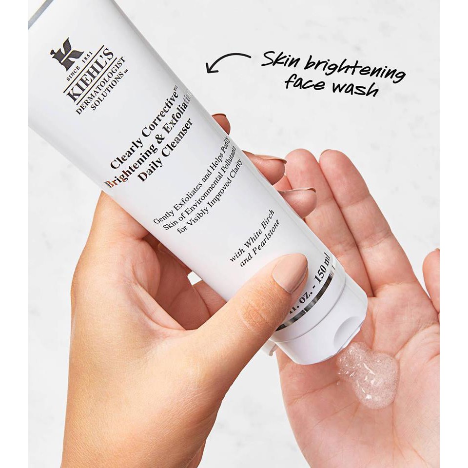 Sữa rửa mặt làm sáng da Kiehl's Clearly Corrective Brightening & Exfoliating Cleanser 30ml