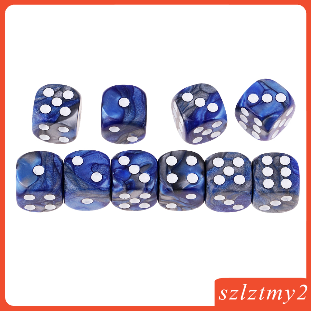 [galendale] 6-sided Game Dice 16mm Dice for Board Games and Teaching Math Play Toys