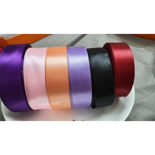 Lẻ 1m Ruy băng lụa Satin ribbon bản 2,5cm