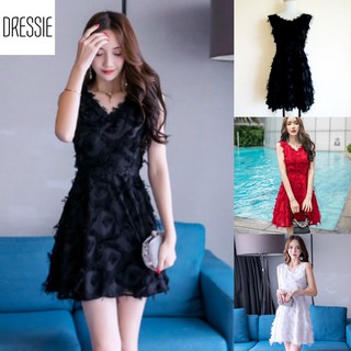 [HÌNH THẬT] Váy Áo Đầm Xòe Cao Cấp DRESSIE Ren Thời Trang Nữ Đẹp Dạo Phố Dự Tiệc Cưới Xinh Xắn Công Chúa - DX91