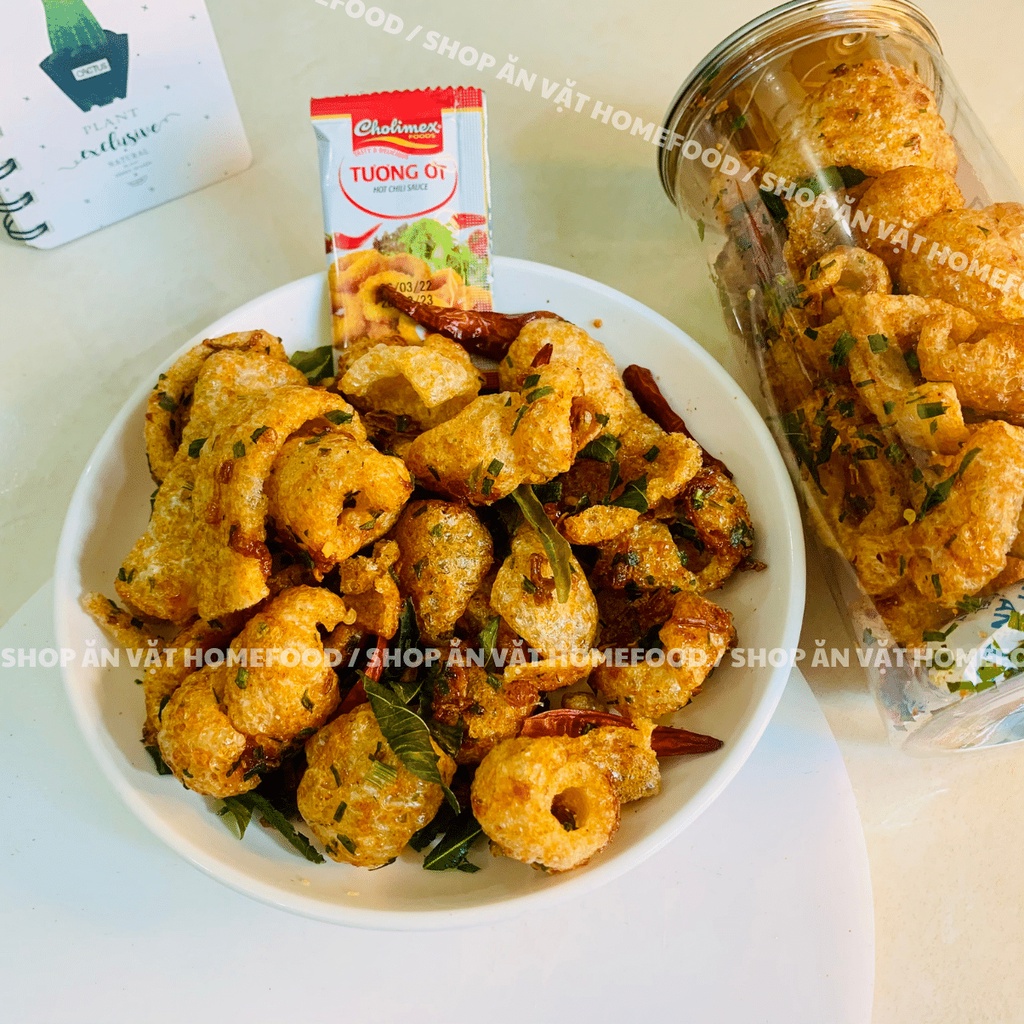 Da heo mắm hành HomeFood 180gr da heo chiên giòn thơm ngon an toàn vệ sinh thực phẩm