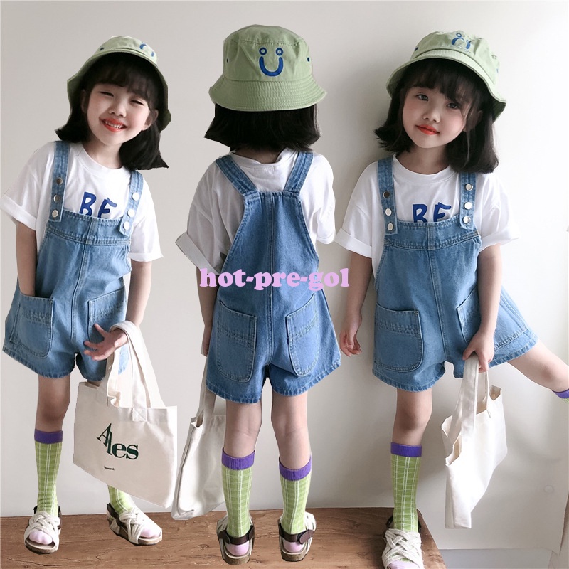 Quần Yếm Jean Đáng Yêu Cho Bé 2-8 Tuổi