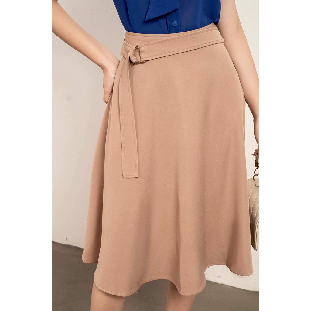 Chân váy dáng xòe, kèm đai MMOutfit M-JU061121119