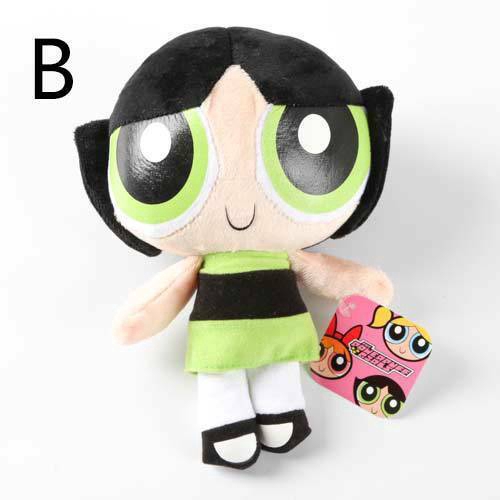 Búp bê nhồi bông hình nhân vật hoạt hình The Powerpuff Girls 1999 20cm dễ thương