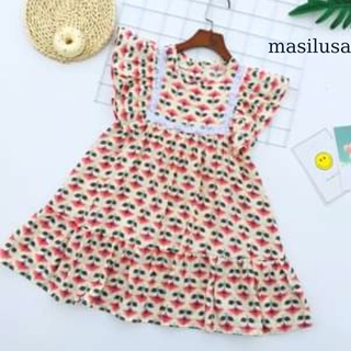 đầm lanh thái cho bé gái size đại