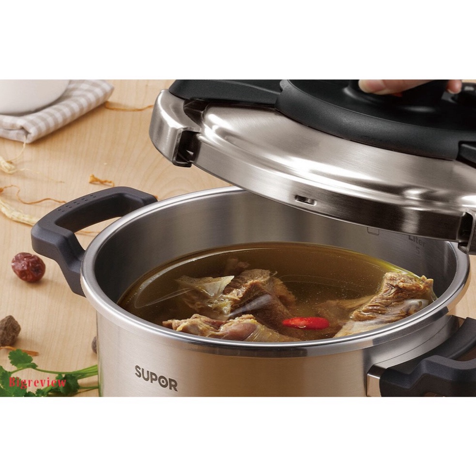 Nồi áp suất điện đa năng Supor ninh hầm,nấu cơm,nấu cháo,làm bánh .. 5L CYYB50YA10VN bh 12 tháng tặng kéo