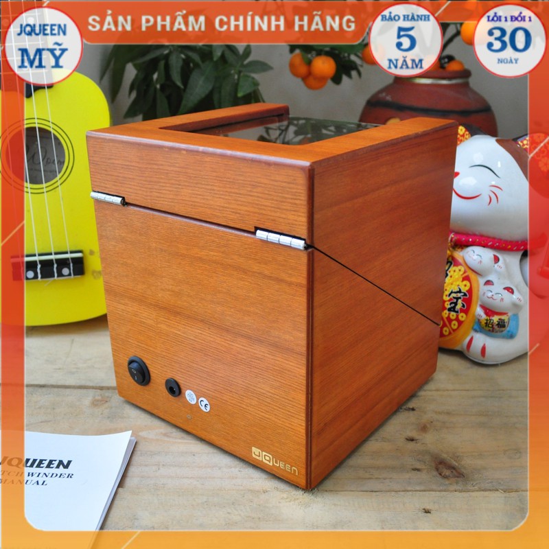 [BH 5 NĂM] JQUEEN CHÍNH HÃNG [CAO CẤP] Hộp xoay đồng hồ 2 xoay tổng hợp các mẫu đẹp nhất - gỗ tự nhiên - da pu -nỉ nhung