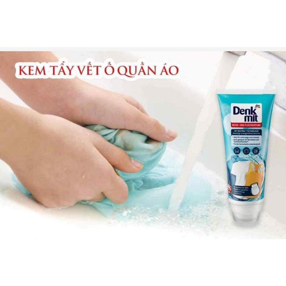 Thuốc Tẩy Quần Áo DENKMIT Kèm Đầu Chổi Tẩy Ố Bẩn Do Mồ Hôi, Dầu Mỡ.. Trên Vùng Cổ Áo , Nách Áo, Gấu Tay ...Hàng Của Đức