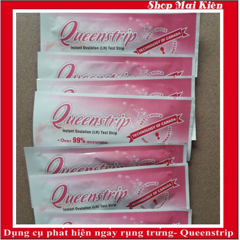 Que thử rụng trứng Queenstrip, dụng cụ phát hiện trứng rụng