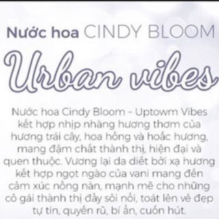 Nước Hoa Cindy Bloom Uban Vibes 50ml