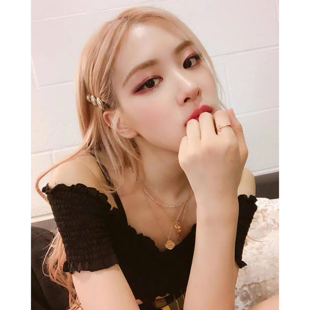 rose blackpink Áo croptop trễ vai thiết kế ngực đắp chéo co giãn phong cách thời trang cho nữ | BigBuy360 - bigbuy360.vn