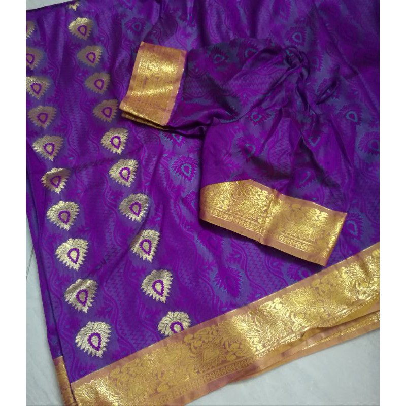 Sari Ấn Độ Saree lụa cao cấp của Chennai silk