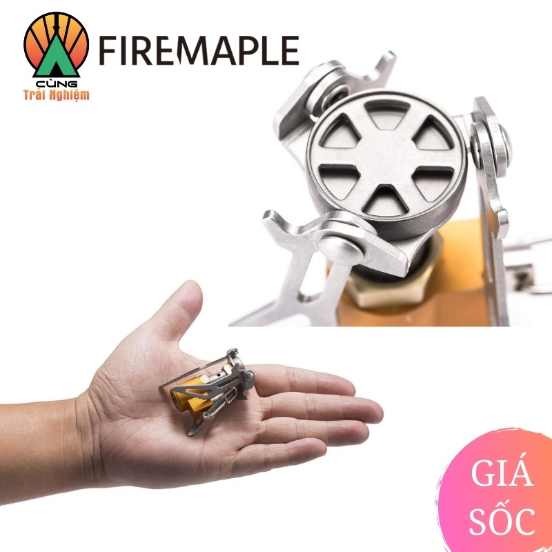 [CHÍNH HÃNG] Bếp Gas Dã Ngoại Điều Áp Mini Fire Maple FMS-300T Titanium Gọn Nhẹ Chuyên Dụng Dã Ngoại Cắm Trại
