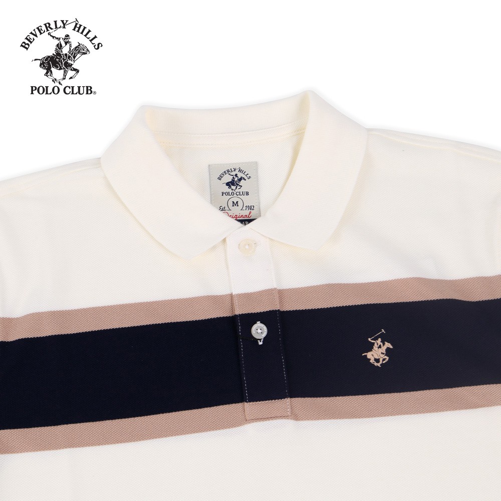 Beverly Hills Polo Club - Áo polo Ngắn tay Nam Regularfit Trắng WH- BHPC PMRSS20TL063