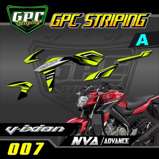 Sticker Dán Trang Trí Xe Hơi VIXION NEW NVA / ADVANCE 007 FZ 150i