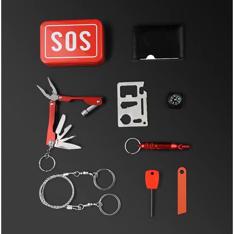 Sale Sale Bộ Dụng Cụ Sinh Tồn Đi Phượt Du Lịch Dã Ngoại SOS, Bộ Dụng Cụ Đa Năng Đi Rừng, Đi Phượt | BigBuy360 - bigbuy360.vn