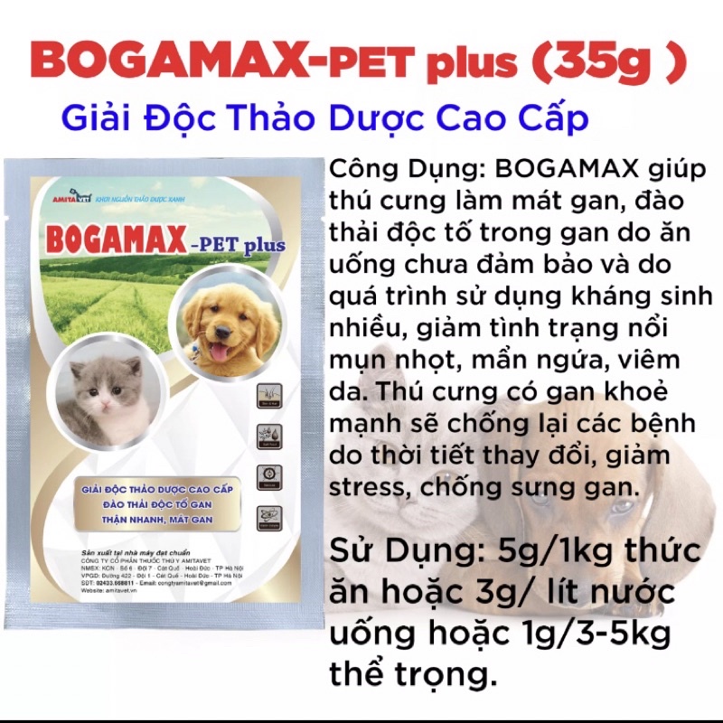 Giải độc gan kích thích chó mèo ăn ngon, phục hồi sau ốm