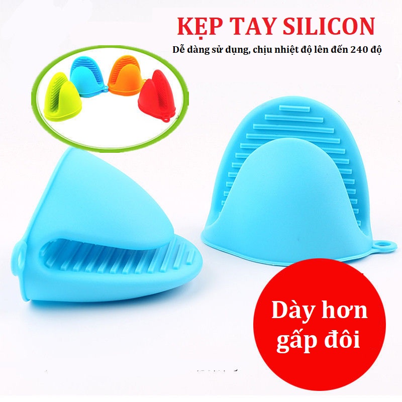 Cặp găng tay nhấc nồi silicon chịu nhiệt lên đến 240 độ Teddy Bears store