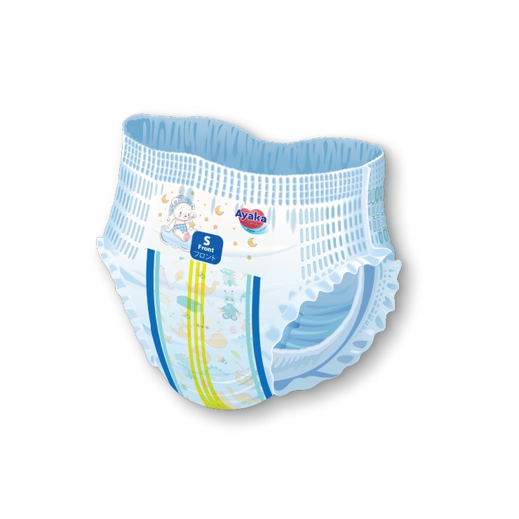Tã quần trẻ em AYAKA Công Nghê Nhật Bản Size S32 32 miếng/gói dành cho bé 4-8kg - Thương Hiệu