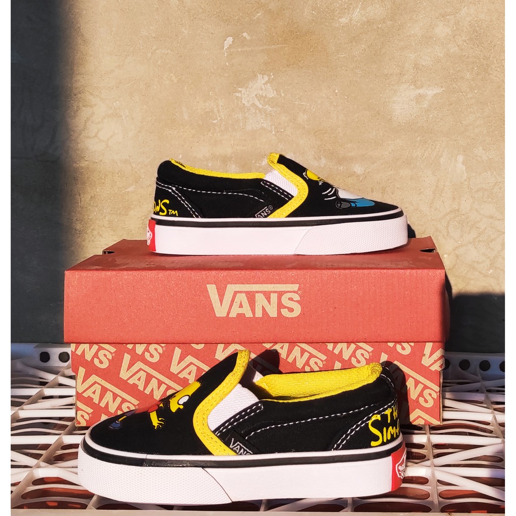 Vans Giày Thể Thao Họa Tiết THE SIMPSONS Dành Cho Bé Trai / SIZE 16-35