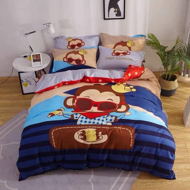 Bộ chăn ga gối cotton Disney cao cấp cho bé