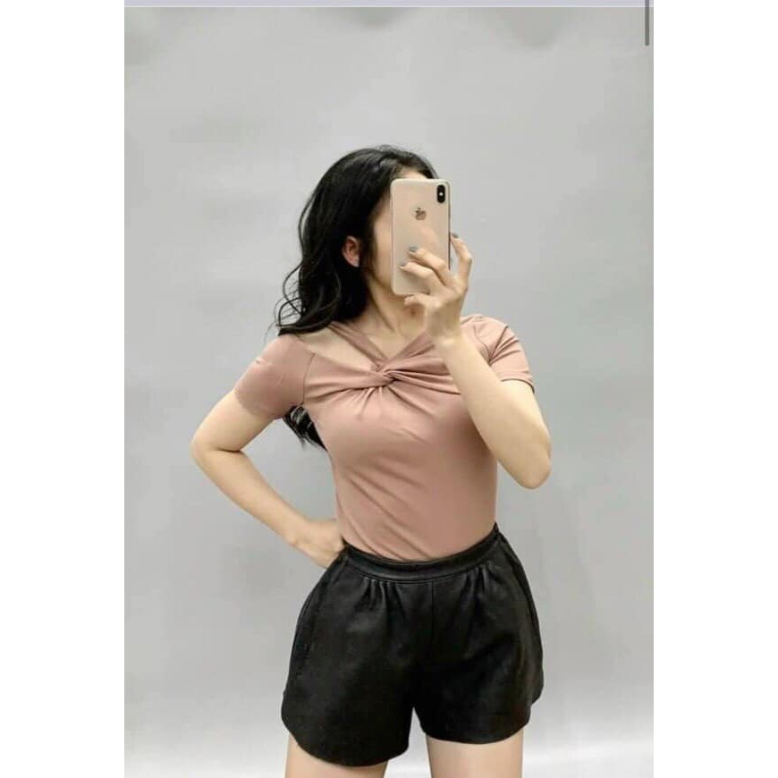 [Mã WASKT410K giảm 10K đơn 50K] Áo cộc zip xoắn cổ HỞ VAI( kèm ảnh thật,video) | BigBuy360 - bigbuy360.vn