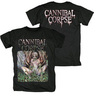 Áo thun chất liệu vải 100% cotton hoạ tiết chữ Cannibal Corpse