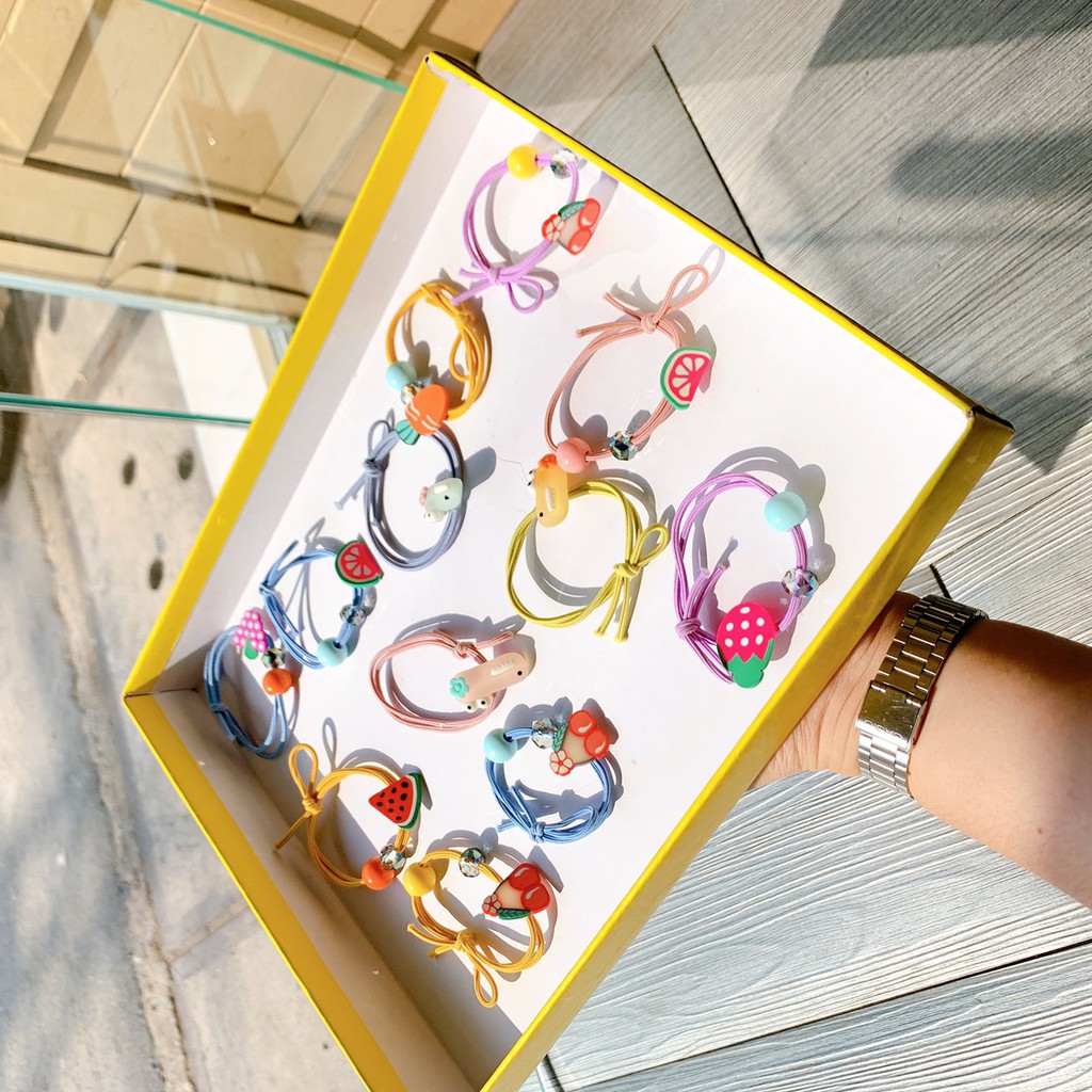 (MÀU NGẪU NHIÊN) DÂY BUỘC TÓC NỮ HÌNH DỄ THƯƠNG