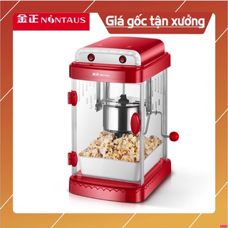 Máy làm bắp rang bơ, bỏng ngô tự động NOUTAUS cao cấp tiện lợi - Tặng kèm gói ngô/bắp